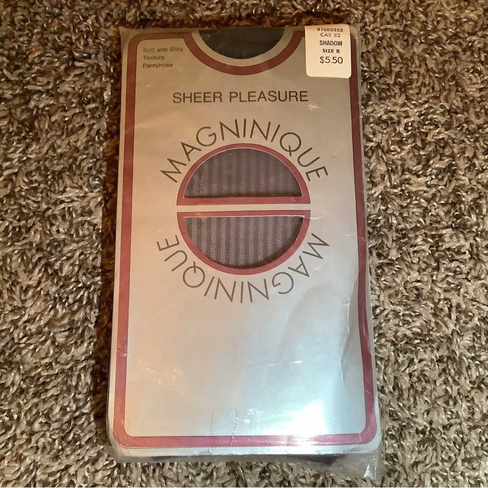 Vintage Magninique texture pantyhose, color shadow, size: B